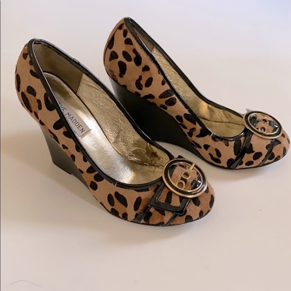 Steve Madden Animal Print Wedges